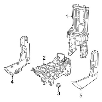 Chrysler OE - Seats & Tracks - Tracks & Components (Inner, 2nd Row)