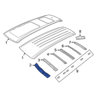 Chrysler OE - Front Roof Header Panel