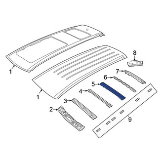Chrysler OE - Center Rear Roof Bow