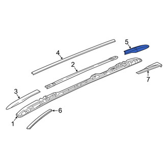 Chrysler OE - Rear Left Roof Rack Cover
