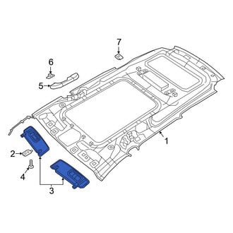 Chrysler OE - Left Sun Visor