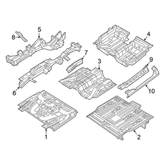 Chrysler OE - Pillars, Rocker & Floor - Floor & Rails