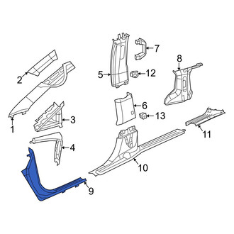 Chrysler OE - Center Left Door Sill Plate