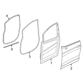 Chrysler OE - Front Door - Door & Components