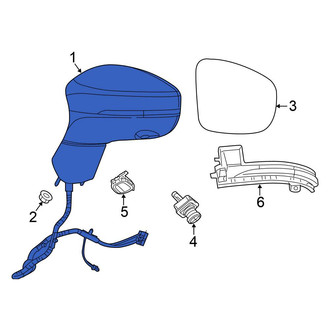 Chrysler OE - Front Left Door Mirror