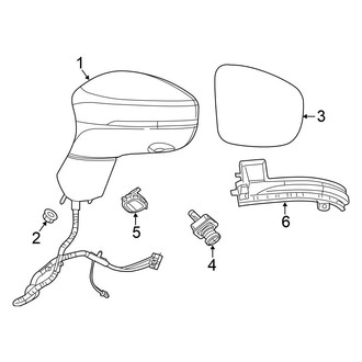 Chrysler OE - Front Door - Outside Mirrors