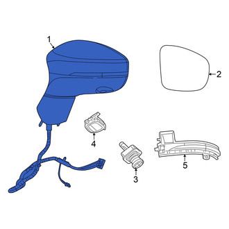 Chrysler OE - Front Left Door Mirror