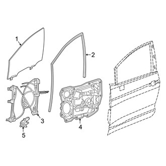 Chrysler OE - Front Door - Glass & Hardware