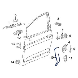 Chrysler OE - Front Door Latch Cable