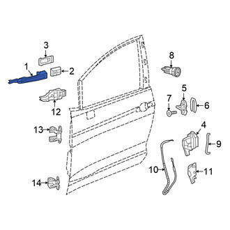 Chrysler OE - Front Left Outer Exterior Door Handle