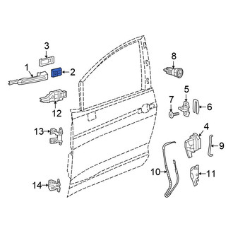 Chrysler OE - Front Left Exterior Door Handle Cover
