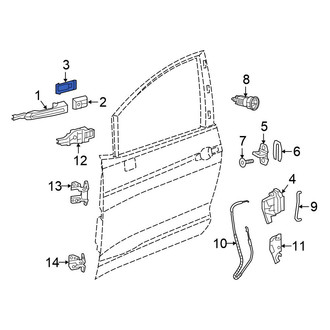 Chrysler OE - Exterior Door Handle Cover Gasket