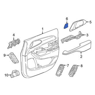 Chrysler OE - Left Interior Door Handle Bezel Cap