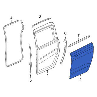 Chrysler OE - Right Outer Sliding Door Trim Panel