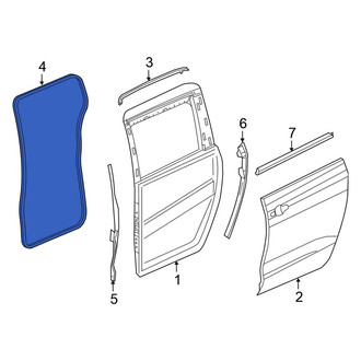 Chrysler OE - Left Inner Sliding Door Weatherstrip