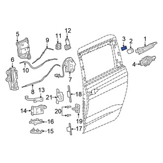 Chrysler OE - Exterior Door Handle Cover Gasket
