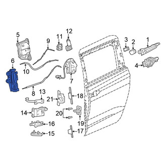 Chrysler OE - Left Outer Sliding Door Handle