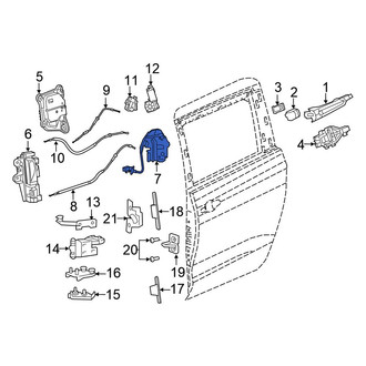 Chrysler OE - Right Sliding Door Latch