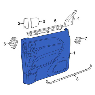 Chrysler OE - Left Outer Sliding Door Trim Panel