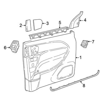 Chrysler OE - Side Loading Door - Interior Trim