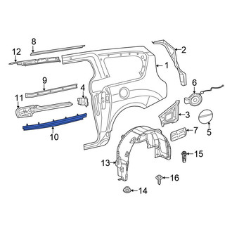 Chrysler OE - Right Upper Sliding Door Track