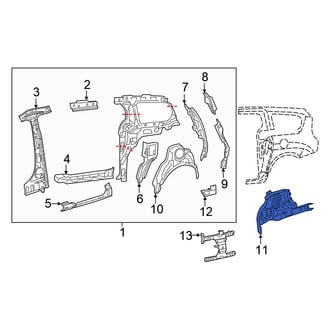 Chrysler OE - Left Inner Wheel Housing Side Panel