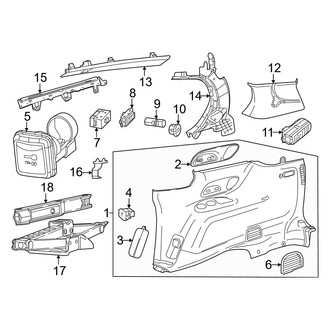 Chrysler OE - Side Panel - Interior Trim (Passenger Side)