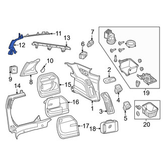 Chrysler OE - Rear Left Lower Quarter Window Trim