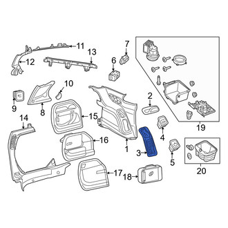Chrysler OE - Rear Right Interior Quarter Panel Trim Panel Access Cover