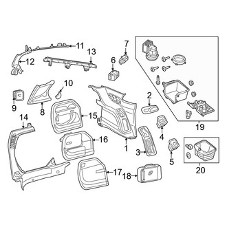 Chrysler OE - Side Panel - Interior Trim (Driver Side)