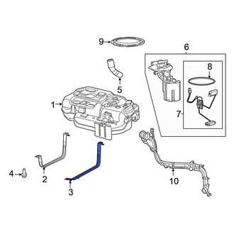Chrysler OE - Left Fuel Tank Strap