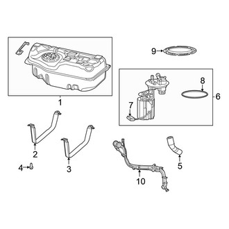 Chrysler OE - Fuel System Components (Hybrid Limited / Hybrid Pinnacle / Hybrid Touring L)