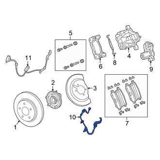 Chrysler OE - Rear Left Brake Hydraulic Hose