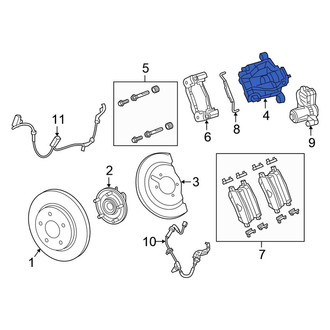 Chrysler OE - Rear Left Disc Brake Caliper