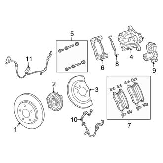Chrysler OE - Rear Suspension - Brake Components