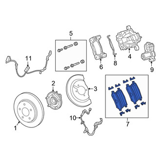 Chrysler OE - Front Disc Brake Pad Set