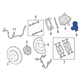 Chrysler OE - Rear Parking Brake Actuator
