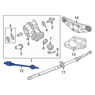 Chrysler OE - Rear Right CV Axle Assembly