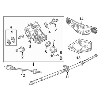 Chrysler OE - Rear Suspension - Axle & Differential (AWD)