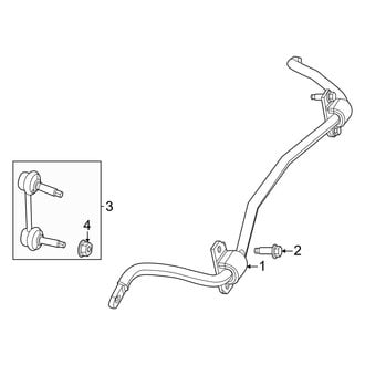 Chrysler OE - Rear Suspension - Stabilizer Bar & Components (AWD)