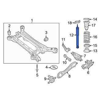 Chrysler OE - Rear Suspension Shock Absorber