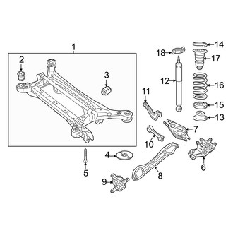 Chrysler OE - Rear Suspension - Suspension Components (FWD)