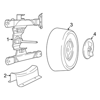 Chrysler OE - Side Panel - Spare Tire Carrier