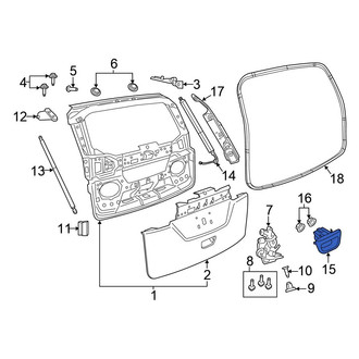 Chrysler OE - Rear Liftgate Latch Handle