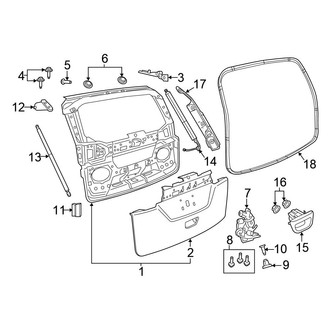 Chrysler OE - Lift Gate - Gate & Hardware