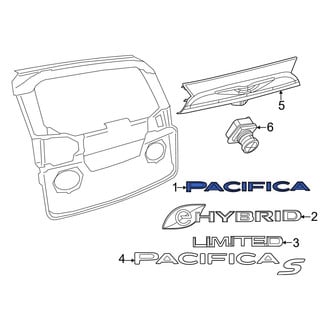 Chrysler OE - Rear Hatch Emblem