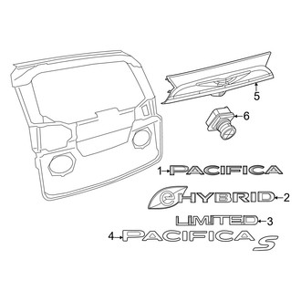 Chrysler OE - Lift Gate - Exterior Trim