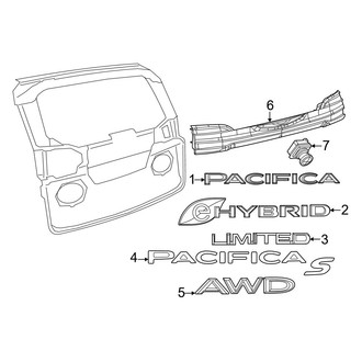 Chrysler OE - Lift Gate - Exterior Trim