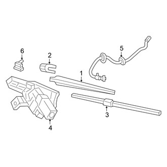 Chrysler OE - Lift Gate - Wiper Components