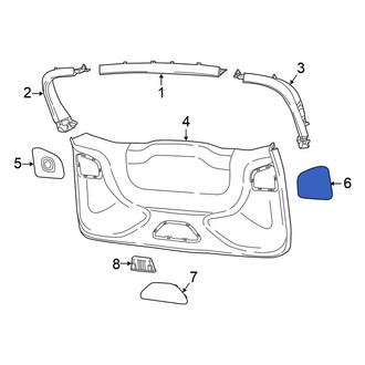Chrysler OE - Rear Left Tail Light Access Cover